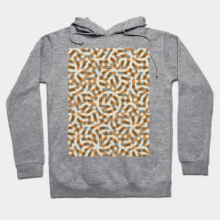 Orange Maze Pattern Hoodie